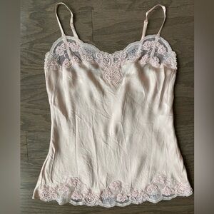 Baby Pink Vintage Forever 21 Beaded Cami Small